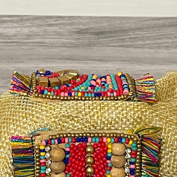 LAST ONE!! NEW Caroline Multicolor Beaded Heart Cuff Bracelet Valentine’s Day - Picture 4 of 5